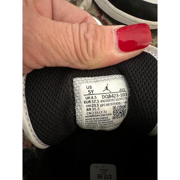 Air Jordan Multicolor 1 Mid Glow Lace Up Sneaker Shoes Size 5 - Picture 12 of 12